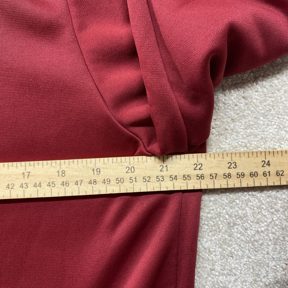 Under Armour Track Jacket Mens Medium Maroon Storm ColdGear Full Zip Performance - Picture 4 of 8